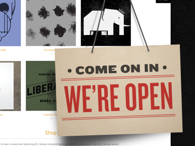 We're Open holidays signs stores virb