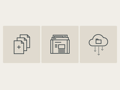 Everything You Need cloud icons pages simple slate tan themes virb