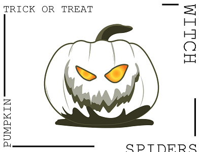 Jack O'Lantern graphic design halloween illustration pumpkin