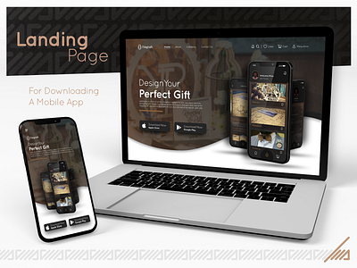 Landing Page for downloading a Mobile APP branding dailyui design graphic design illustration ui uidesign uiux uiuxdesign ux uxdesign vector