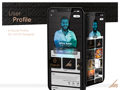 User Profile app application branding dailyui design gallery illustration logo mobile app profile ui ui ux design uidesign user user profile ux ux design vector