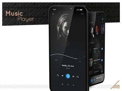 Music Player Mobile App branding dailyui design illustration mobile app music music player ui uidesign ux ux deign