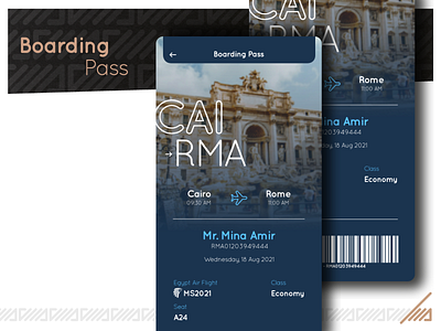 Boarding Pass branding dailyui design illustration logo typography ui uidesign ux vector