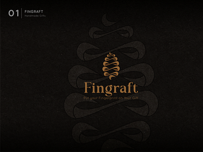 Fingraft Logo branding design graphic design illustration logo typography vector