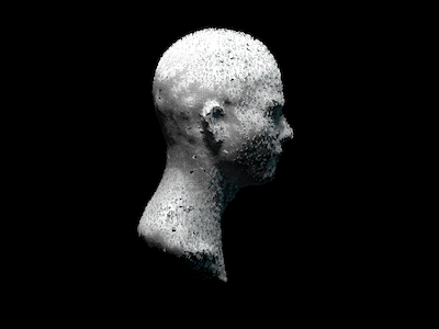 Data Head 3d animation after effects animation binary cinema 4d data digital modelling motion graphics design head portrait visualisation