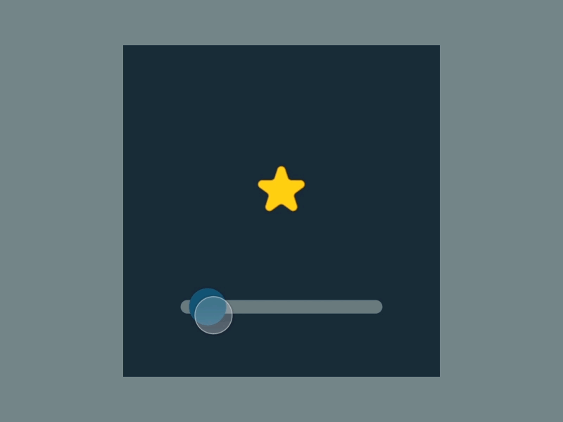 Star Selector animation interaction principle slider star ui ux