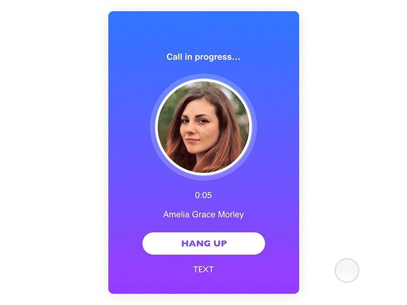 Call animation by Chip on Dribbble