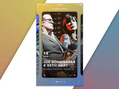 Event Manager UI card dailyui event macaffinity mobile tickets ui