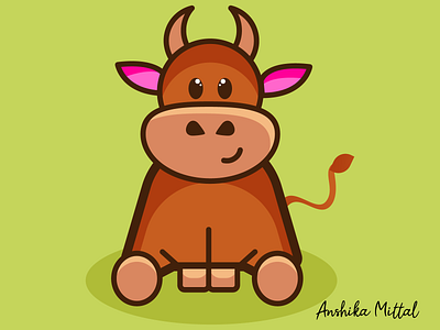 Cartoon Cow animal cartoon cow design graphic design illustration vector