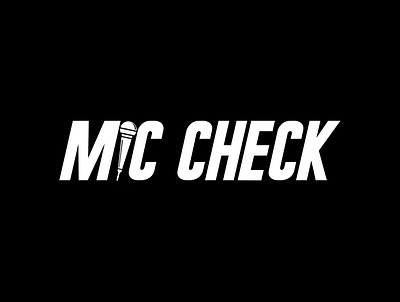 Mic Check branding design graphic design icon logo typography