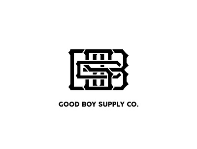 Good Boy Supply Co. Monogram Logo branding design graphic design icon logo monogram typography