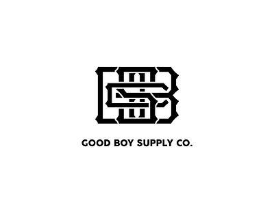 Good Boy Supply Co. Monogram Logo