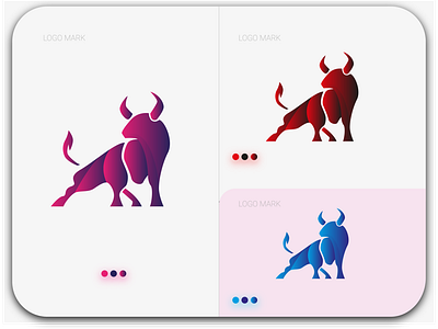 Modern Bull Logo.Abstract Logo.