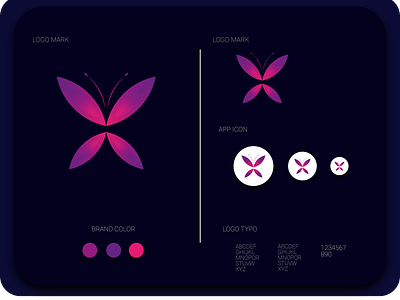 Modern Butterfly Logo Design.Modern Logo.