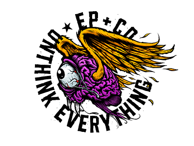EP+Co. Monster Design brain brain logo eye eye logo eyes gross hotrod marketing monster slime wing wings logo