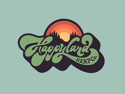 Happyland Hemp Farm Logo Design