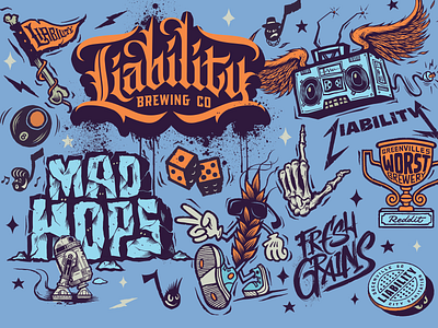 Liability Brewing Company Flash / Can Designs