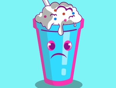 Milky anime design graphic design illustration logo milk milky ui white