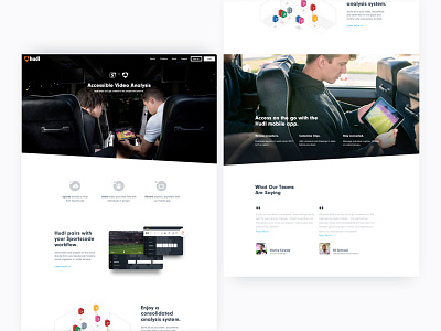 Hudl For Elite Teams design grid layout sports technology typography web web design website