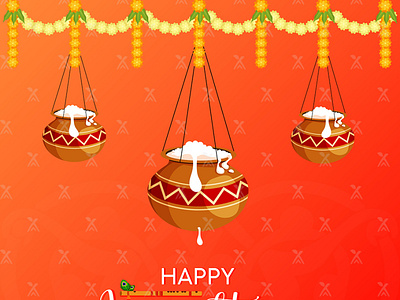 Happy janmashtami celebrations design flat template