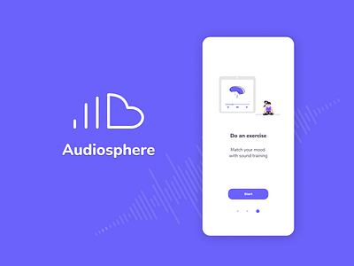 Audiosphere App app audiosphere design graphic design mobile smartphone sound ui