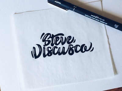 Steve Viscusco art design handlettering lettering letters type typography