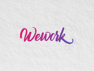 Wework Lettering