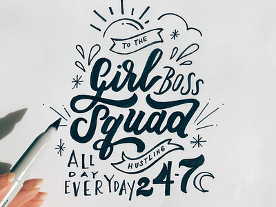 Girl Boss Lettering