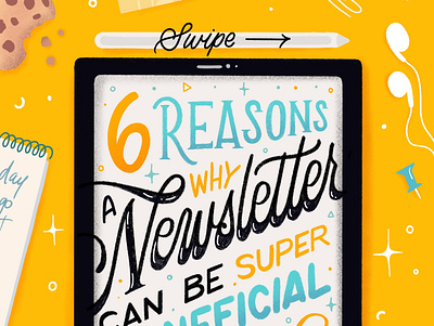 6 Reasons you Need a Newsletter calligraphy design hand lettering handlettered handlettering handwritten lettering letters type typography