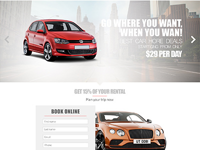 Rent a car agency booking 