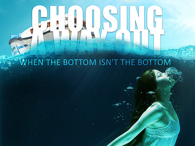 CHOOSING A WAY OUT BOOK COVER book cover design flyer poster print