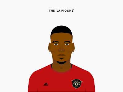 Paul Pogba - Series "The Who?" art artist artwork character concept design design art dribbble illustration manchester united minimal paul pogba pogba redesign united vector