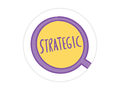 Strategic | 34 Clifton Strengths 34 clifton design dribbble graphic icon illustration logo personality space sticker sticker design strategic strengths