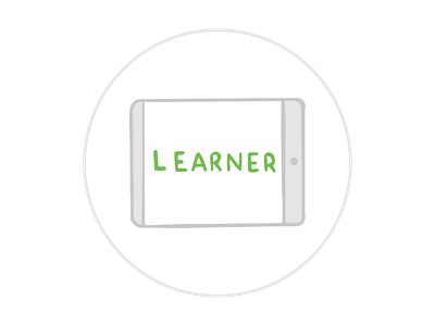 Learner 34 clifton design dribbble hello icon learner logo space sticker sticker design strategic strengths vector