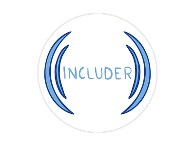 Includer 34 clifton design dribbble hello icon logo space sticker sticker design strategic strengths vector