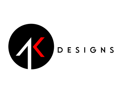 AK DESIGNS LOGO branding design graphic design illustration logo ui ux web design web development wordpress