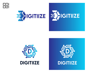 DIGITIZE LOGO branding design graphic design illustration logo ui ux web design web development wordpress