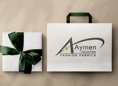 AYMEN Collection Fashion Fabrics Logo Design branding design graphic design illustration logo ui ux web design web development wordpress