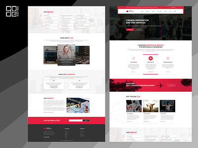 Canadian Immigration Visa Website Design branding design graphic design illustration logo ui ux web design web development wordpress