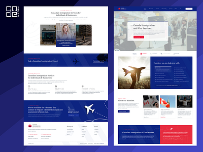 Canadian Immigration Visa Website Design branding design graphic design illustration logo ui ux web design web development wordpress