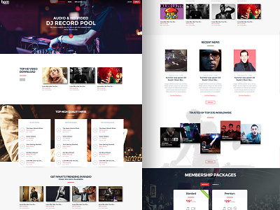 BPM Music Website clean conversion dark design growth homepage landing music player radio songs website