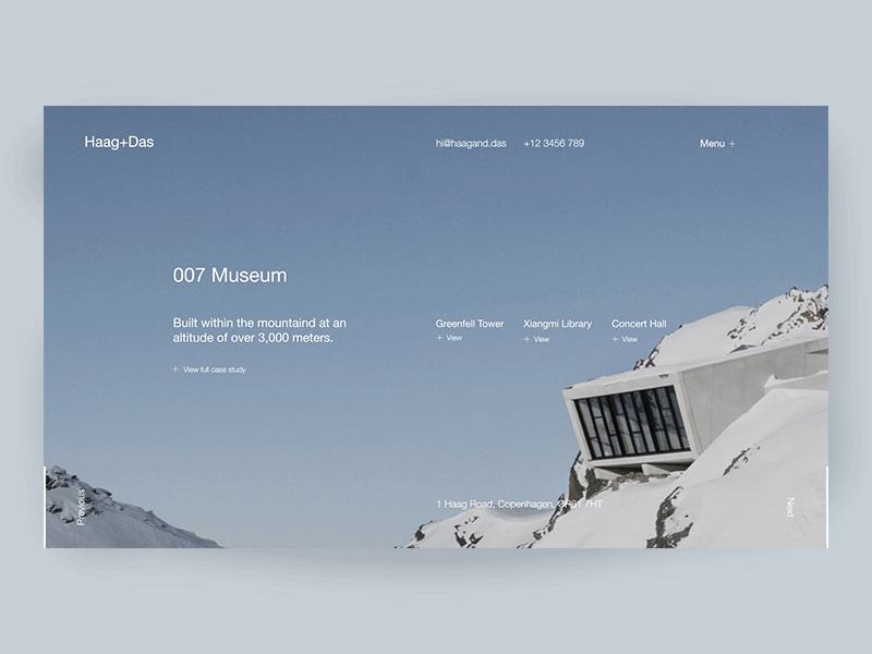 Haag+Das Homepage Slider Animation