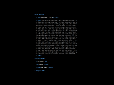 Web Dev's Quine Wallpaper css html wallpaper