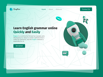 Engxzu | English learn Platform design eccomerce app english fyp graphic design home page interface landingpage learning ui uidesign uiux ux uxdesign