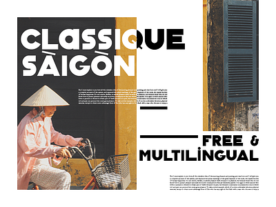 Classique Saigon (Free Download & Multilingual Support) download font free multilingual saigon sans serif typeface vietnam zinartwork