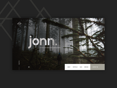 JONN - Website adobe xd branding dark design flat logo photography ui ux webdesign website