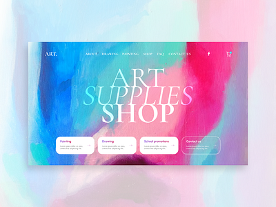 Art Supplies Shop - Homepage