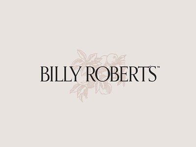Billy Roberts Logotype WIP georgia interior design logotype peach peaches
