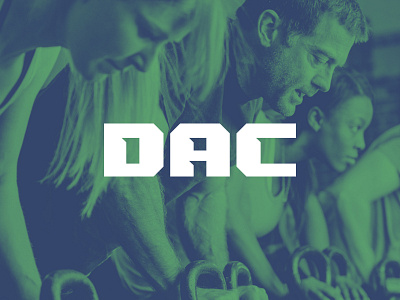 DAC Logo a acronym athletic c d exercise fitness gym initials logo mark