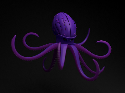 Octopus 3d c4d character cinema 4d octopus render